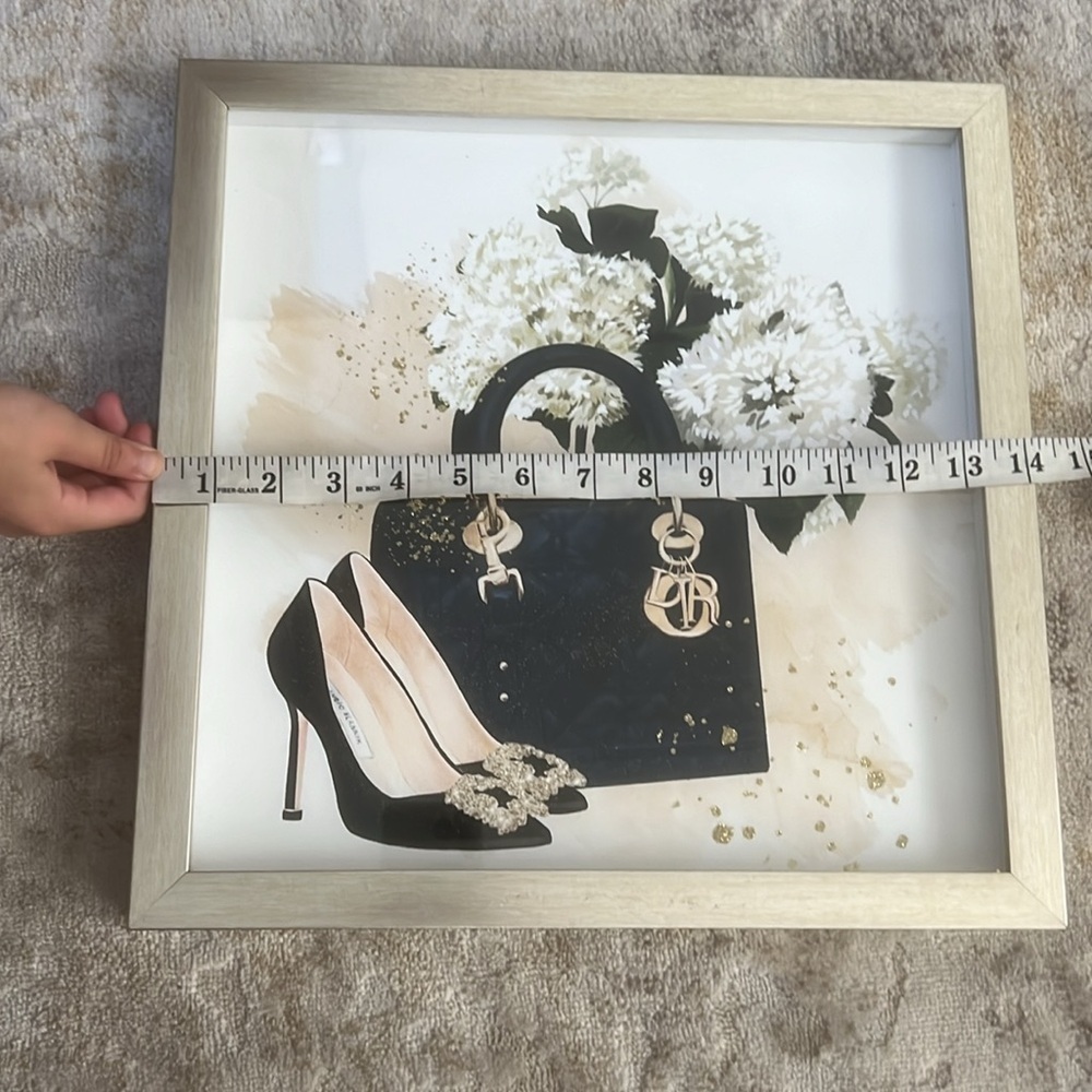 Oliver Gal Dior Manolo Blahnik Framed Fashion Glam Artwork - Picture 7 of 7